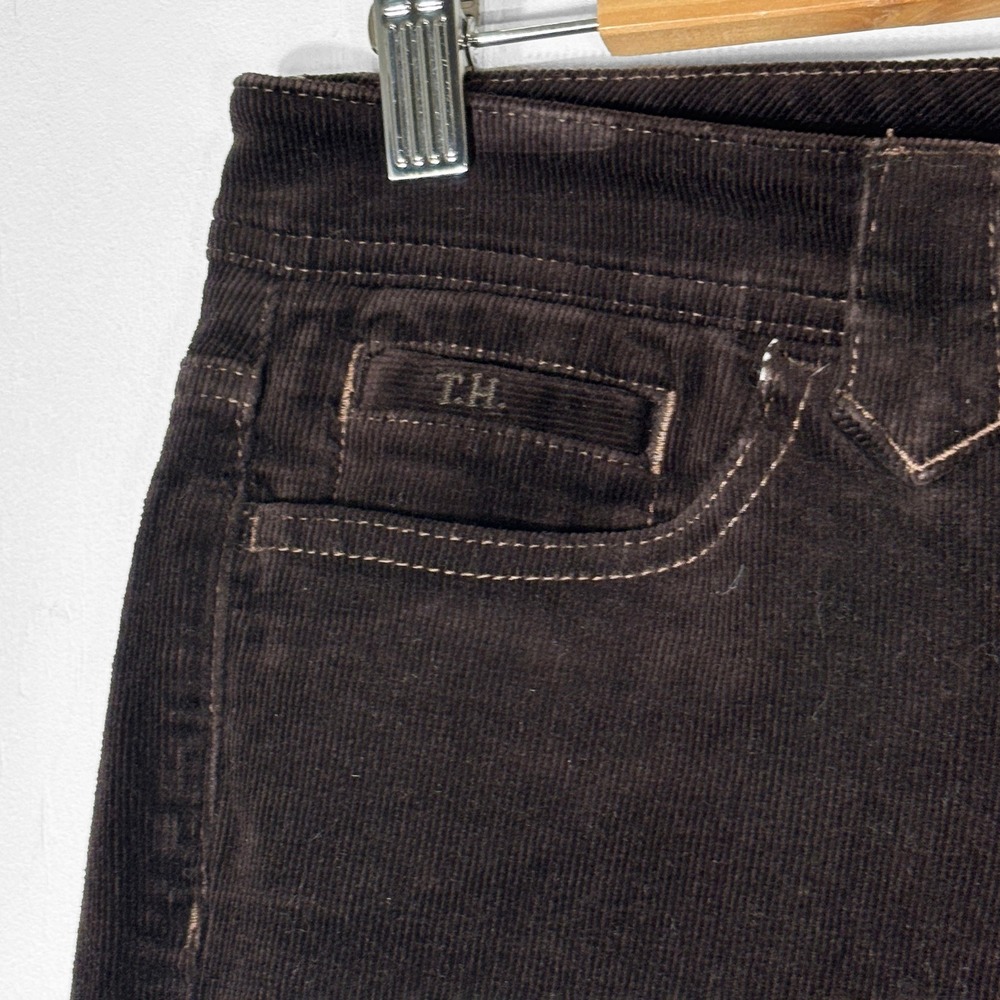 Tommy Hilfiger Chocolate Brown Corduroy Bootcut Pants Womens 4‎ Western Low Rise